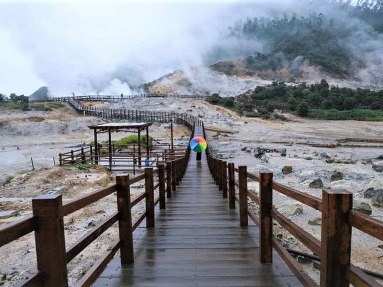 Kawah Sikidang in Dieng Wonosobo